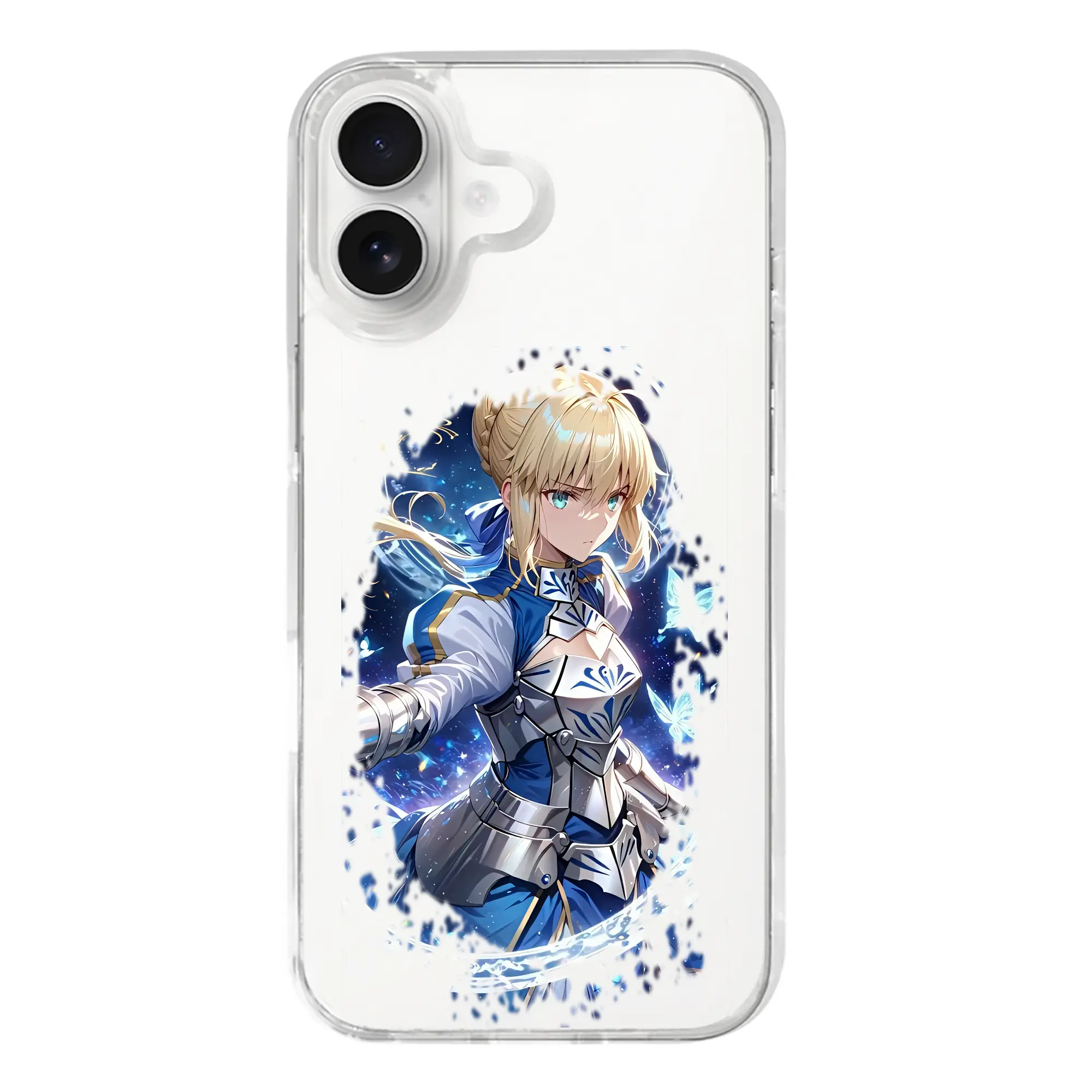 FGO グッズ,アルトリア - iPhone 17シリーズ 透明スマホケース – 薄型・耐衝撃・精密フィット保護カバー